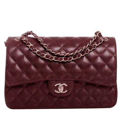 burgundy chanel bags for women.